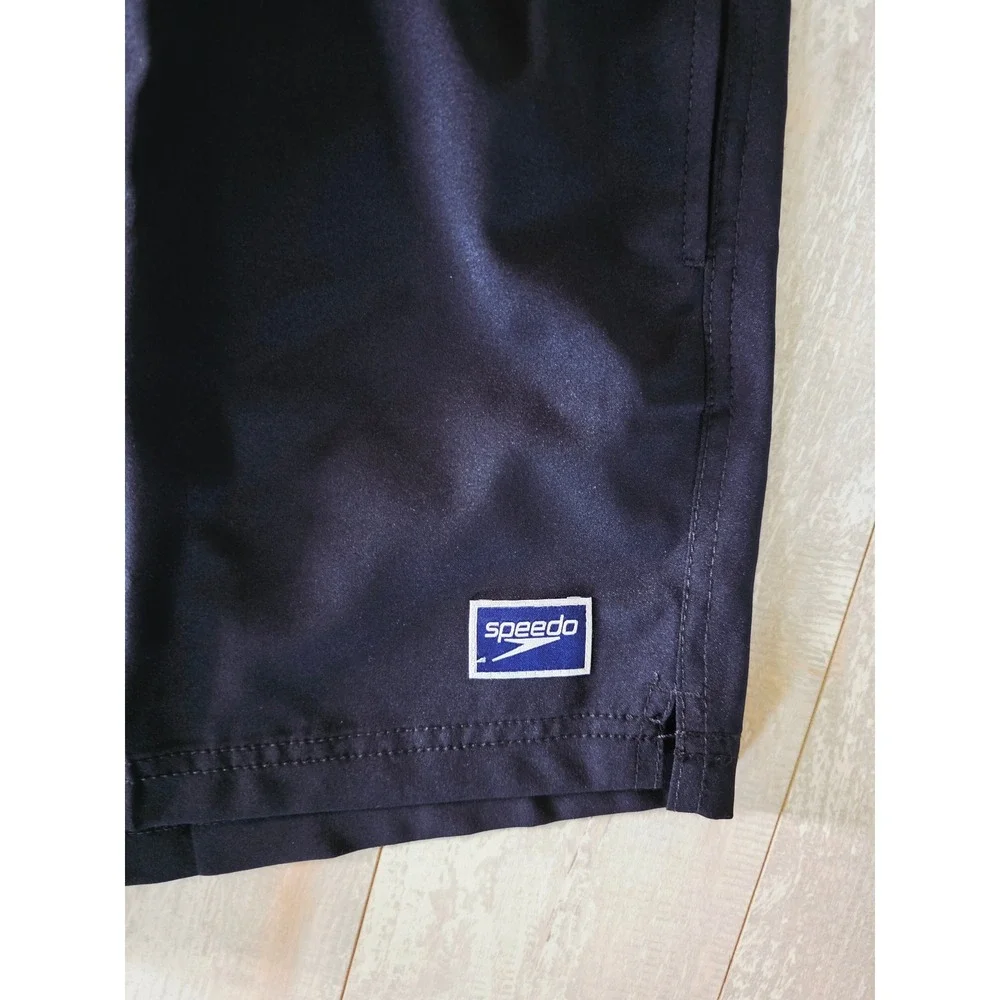 Speedo Mens XXL  Redondo Edge Volley Swim Trunks Anthracite Black NWT $50